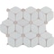 Msi Cecily 10.83 in. x 12.6 in. x 10mm Polished Marble Mesh-Mounted Mosaic Tile, 10PK ZOR-MD-0510 - alternate 2